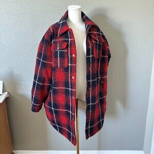 Levi's Womens Wool Blend Sherpa Lined Long Jacket